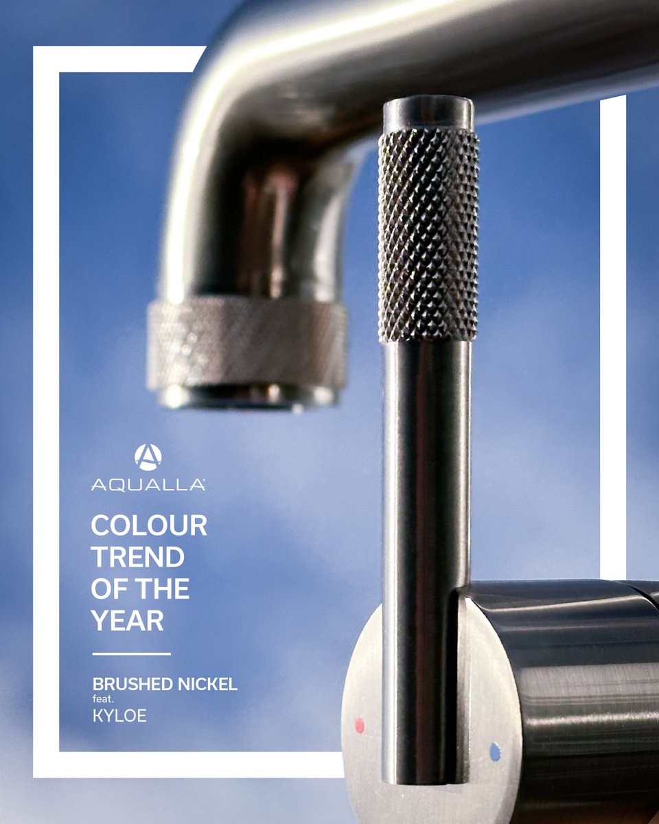 Aqualla__'s tweet image. Aqualla’s 2022 Colour Trend of the Year
 
- Brushed Nickel -
 
Timeless, Versatile &amp;amp; Modern — a perfect finish for a state-of-the-art aesthetic. 
 
Product: Kyloe Side Lever Basin Mono in Brush Nickel

ow.ly/XSNa50MzRc9

#Aqualla
#bathroominspo #brushednickel #brassware
