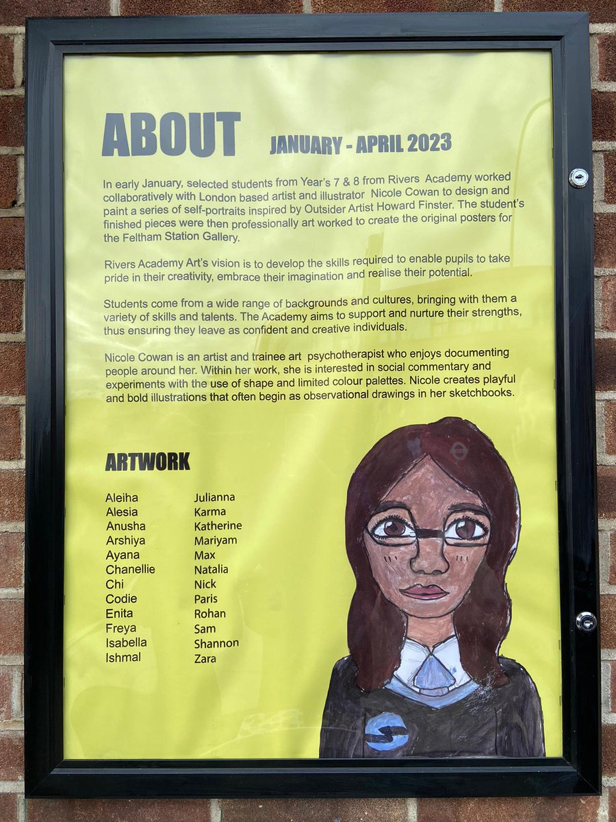 Seema Malhotra MP (@seemamalhotra1) on Twitter photo Great to attend the unveiling of the new exhibition at Feltham Station featuring work created by <a href="/RiversAcademy/">Rivers Academy</a> students with <a href="/Feltham_Arts/">Feltham Arts</a>, <a href="/Mrsfarahkamran2/">Cllr Farah kamran</a>, <a href="/Cllrsamiach/">Samia Chaudhary</a> and Hounslow's Deputy Mayor Adesh Farmahan.
Inspiring to see local young people's creativity & talent!🎨 Great to attend the unveiling of the new exhibition at Feltham Station featuring work created by <a href="/RiversAcademy/">Rivers Academy</a> students with <a href="/Feltham_Arts/">Feltham Arts</a>, <a href="/Mrsfarahkamran2/">Cllr Farah kamran</a>, <a href="/Cllrsamiach/">Samia Chaudhary</a> and Hounslow's Deputy Mayor Adesh Farmahan.
Inspiring to see local young people's creativity & talent!🎨