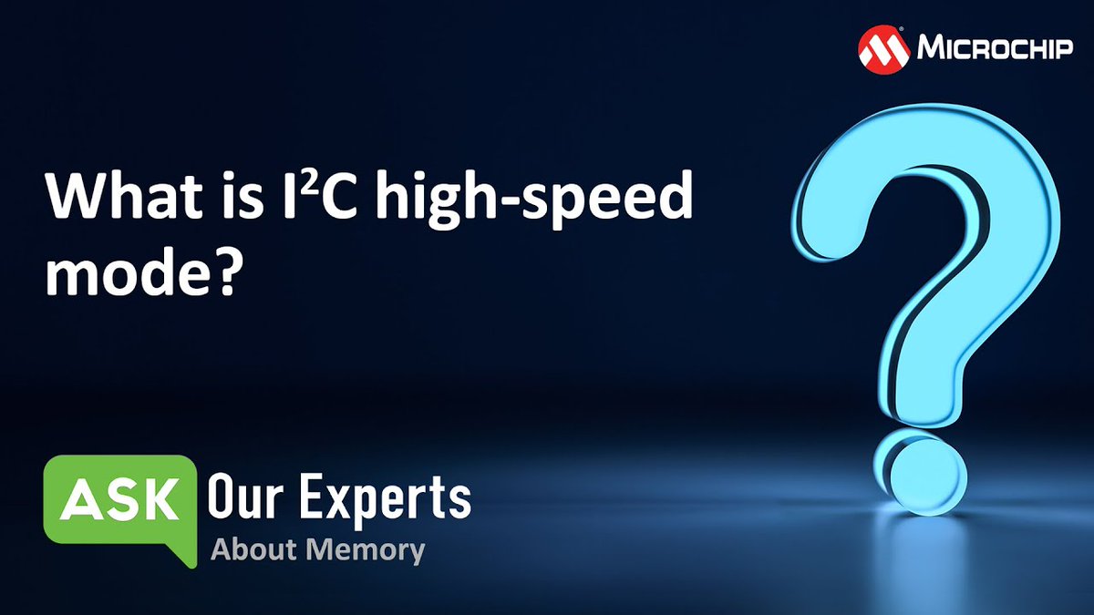 MicrochipTech's tweet image. Want more I2C throughput? Our in-house expert covers I2C high-speed mode and how to implement it in this short video on the topic: mchp.us/3UoCWLr. #I2C #EmbeddedElectronics #Arduino #SPI #EEPROM #SerialEEPROM #externalmemory #datalogging #microcontrollers #MCUs