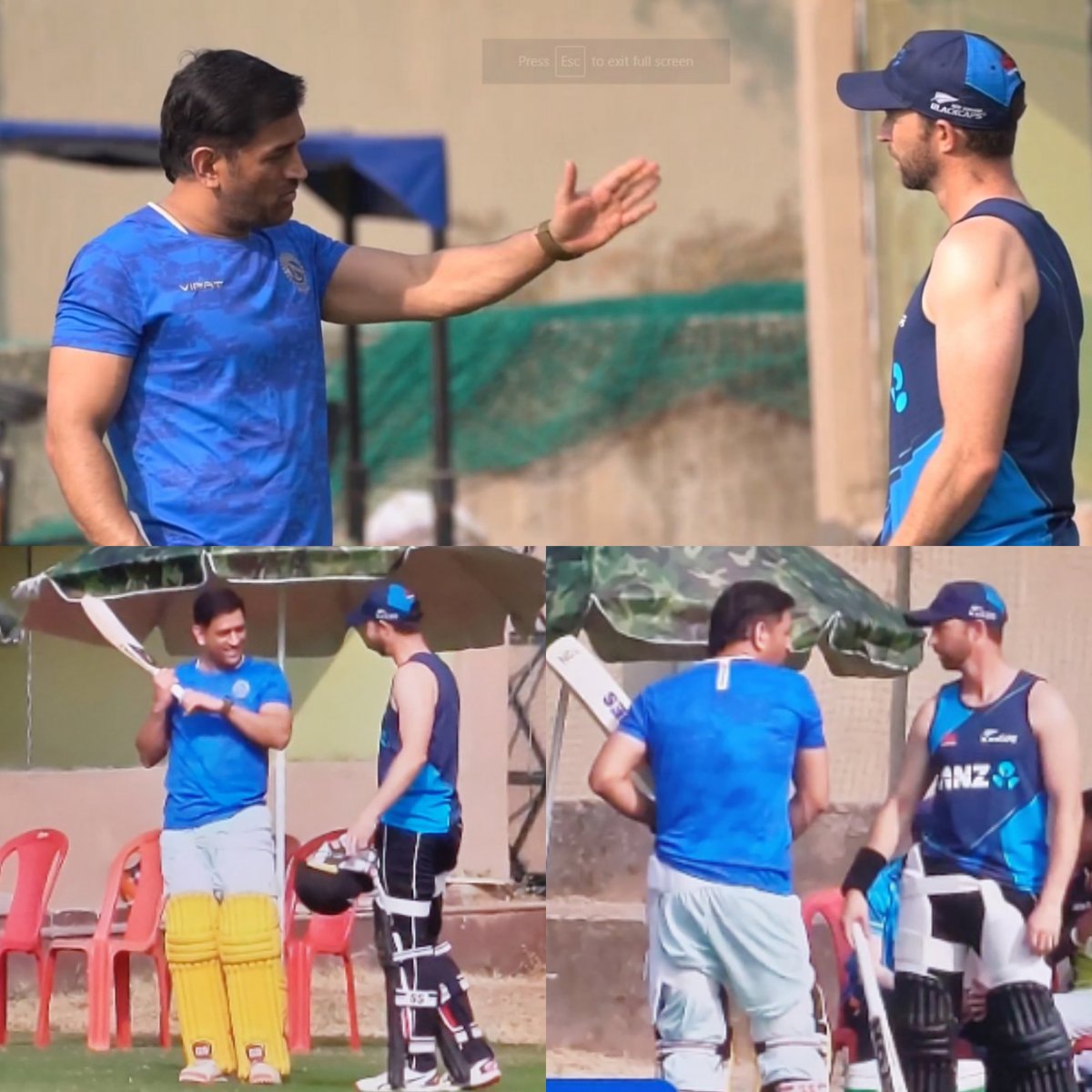 CSKFansArmy's tweet photo. Conway meets Dhoni in Ranchi 💛

#WhistlePodu | #IPL2023 https://t.co/mZdzAO8HgC