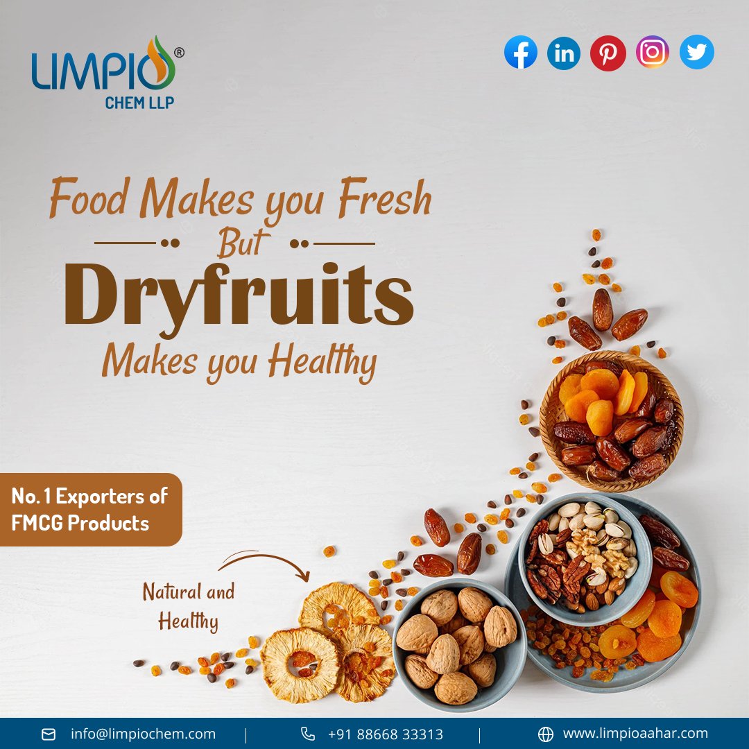 Limpiochem's tweet photo. Dryfruits
-
#aahar #limpio #limpioaahar #BaldhaExport #indianglossary #pharma #chemical #IT #veterinary #feed #dryfruits #natural #export #fmcg #fresh #naturalandhealthy #instagood #foodie #foodporn #helthyfood #instadaily #kuwait #mishrif #alwafrah #aimḩmadī #duwaydāt #azzawr https://t.co/cWnFxjx2qx