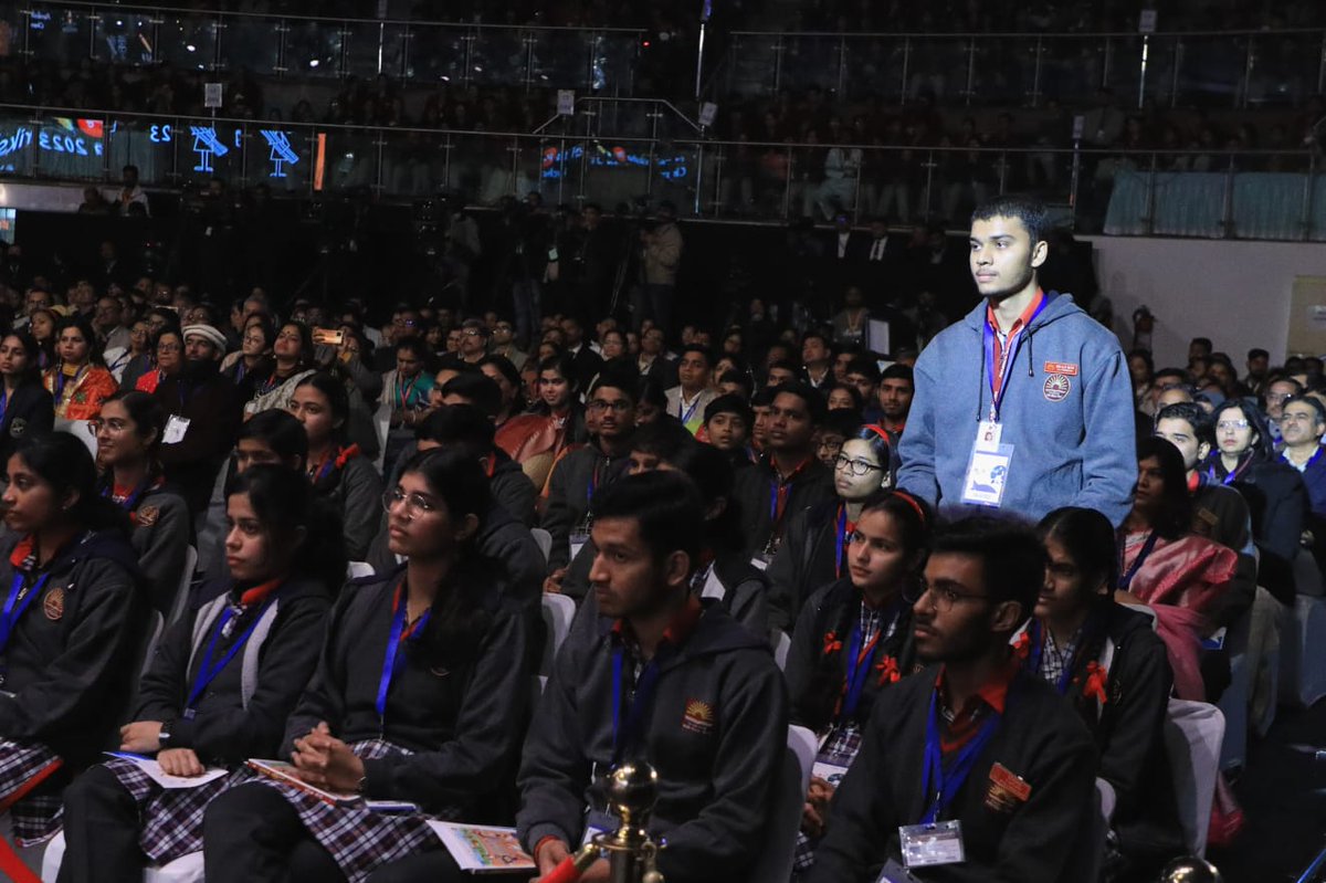 EduMinOfIndia's tweet photo. .@EduMinOfIndia congratulates all the students, parents &amp; teachers on their participation in the most-awaited &amp; everyone’s favourite interaction #ParikshaPeCharcha2023 with Hon'ble PM Shri @narendramodi and making it an astounding success. 

#PPC2023 #ExamWarriors https://t.co/RkMyow3YaT