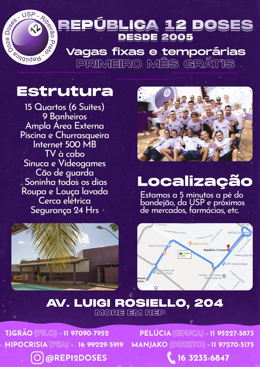 rep_12doses's tweet photo. Vem fazer uma visita aqui na casa mais roxa de Ribeirão Preto! 💜
#USP #PasseinaUSP #USP2023 #PasseiFuvest #PasseiFUVEST2023 https://t.co/vkc8TlYQNO