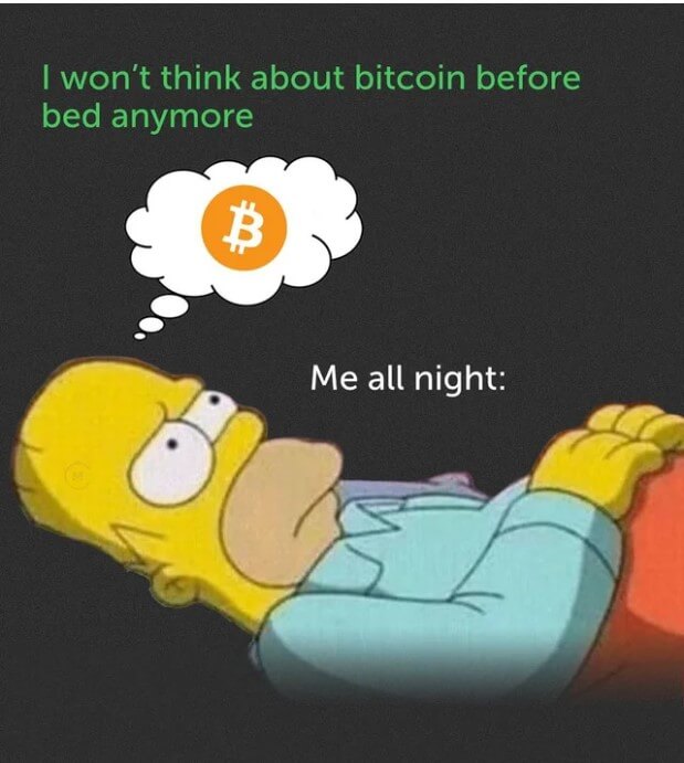 bukerer's tweet image. Me every night. 😅

What about you? 

#BTC