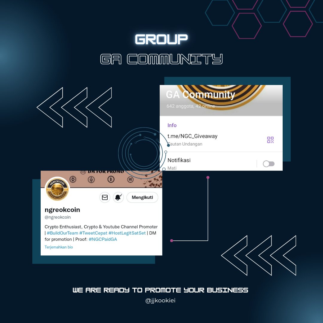 jjchaee's tweet photo. Hello everyone✨🌷

now I want to invite you to follow @ngreokcoin and join this telegroup!! https://t.co/esJqkGVuP7🥰

This group has a lot of members and they are all always ready and quick to make cool tweets to promote your business🤩🫶🏻

#BuildOurTeam #TweetCepat https://t.co/YxN6oZiZPJ