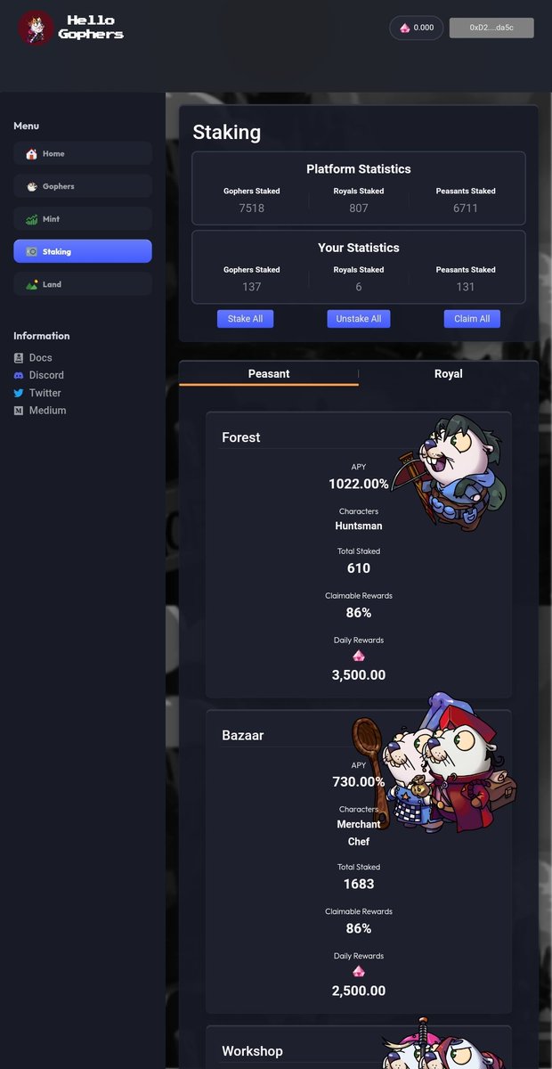 Primeval_One's tweet photo. Hello Gophers domaine has been entirely remade to allow Land gameplay directly on the App.
Over 80k lines of code writen.

Time is near.
@Hello_Gophers
@harmonyprotocol 

https://t.co/nxfiVxl4tN https://t.co/J6oVtzsG44
