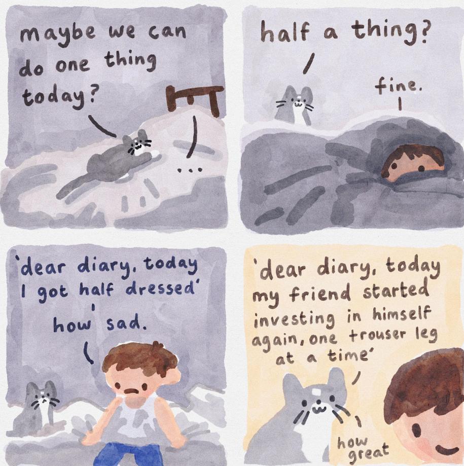 WholesomeMeme's tweet photo. Art by @SWatercolour https://t.co/jR9AAWgknz