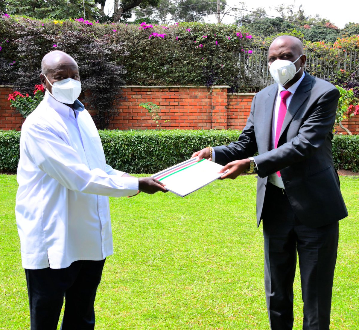 Received Hon Moses Kuria, Kenya’s Cabinet Secretary for Investments, Trade and Industry who called on me at Nakasero State Lodge this afternoon and delivered a message from H.E <a href="/WilliamsRuto/">William Samoei Ruto, PhD</a>. I thank H.E. Ruto for opening the market for our milk, eggs, and chicken, among others.