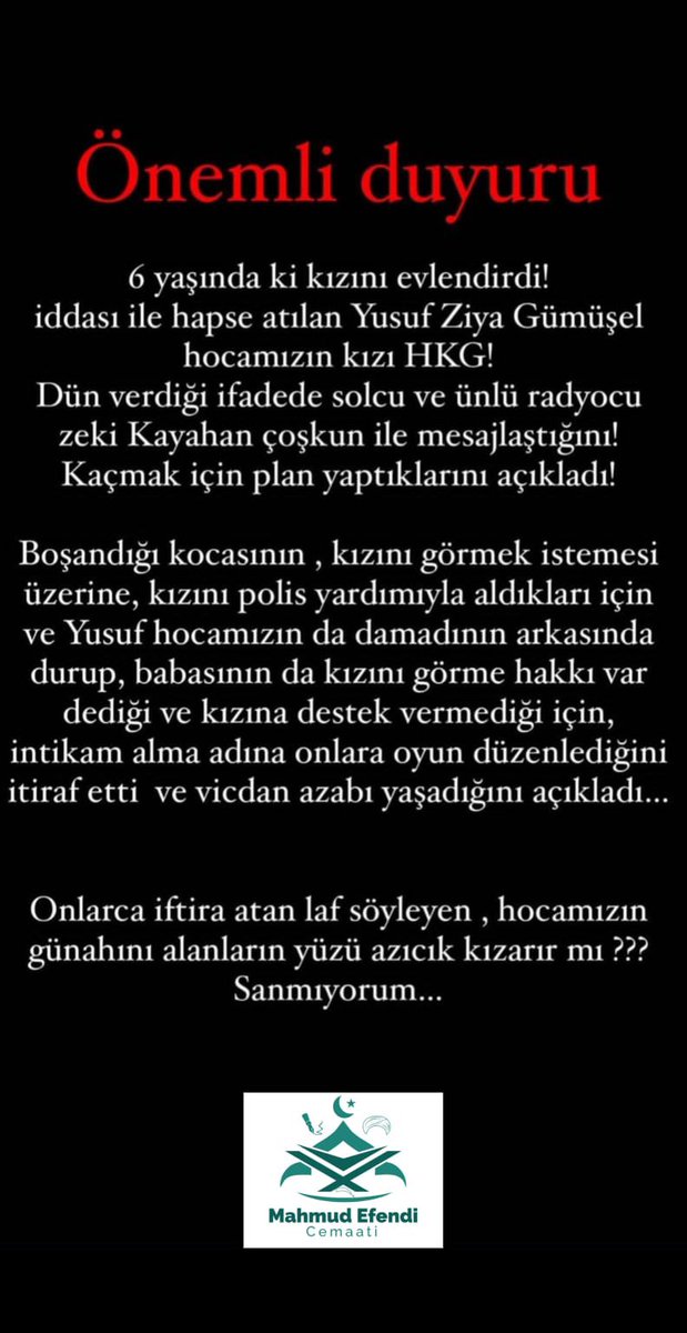 #YusufHocayaBeraat