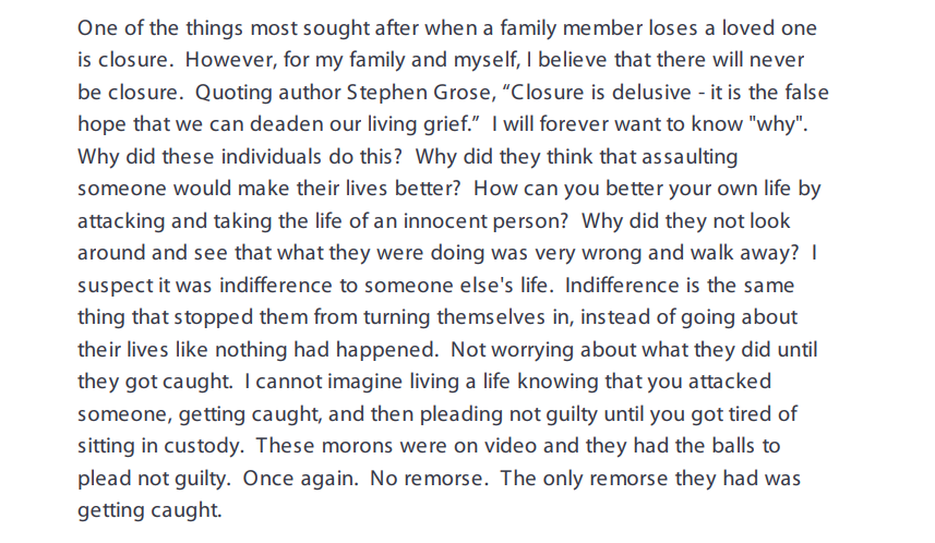 JordanOnRecord's tweet photo. Kenneth Sicknick shares something not in his letter: the last text he received from his brother Brian, which was about how he smelled like pepper spray and CS gas. 

He says he believes his family will never received closure. https://t.co/3KtbfRYmh1