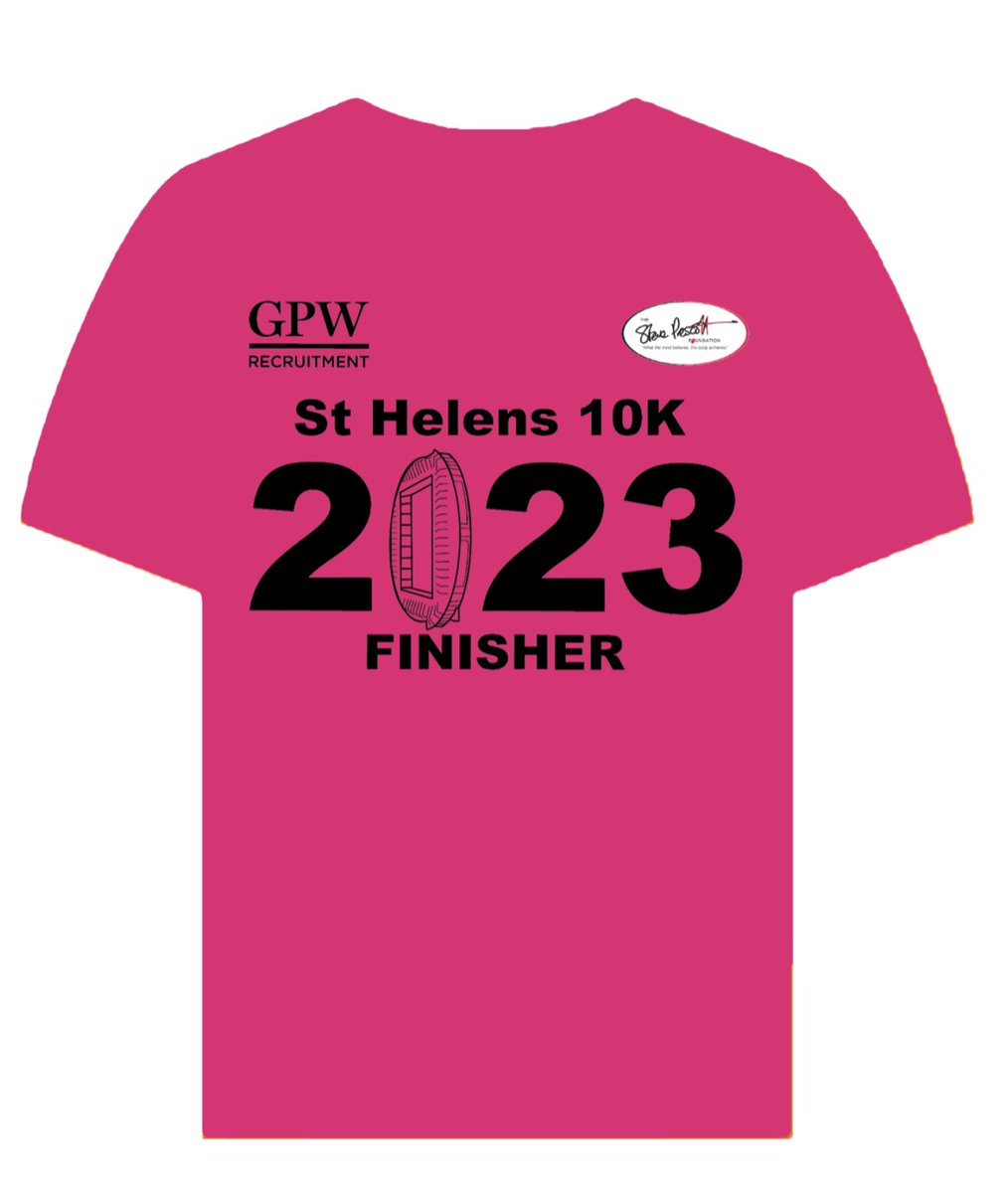 sthelens10krun's tweet photo. Here is this years @gpwrecruitment @sthelens10krun finishers shirt that you would have earned by becoming a #NorthRoadSurvivor
Thanks to our sponsors #EvolutionFitness @Vinyline_ 🙌🏻
We have two more positions to on back of the shirts if ur company is interested send us a DM https://t.co/TBWmSfa2fD