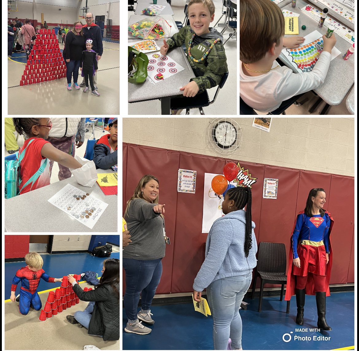 Caroline_3GS's tweet photo. @LegacyElement students were soaring high at our Superhero Math Night celebrating the 100th day of school. Check out all of the superheroes in action! 🦸🏽‍♀️🦸🏻‍♂️🦹🏼‍♂️@MadCoSchools @AmstiUAH @curlyqbalch https://t.co/ryeD6bgOOm