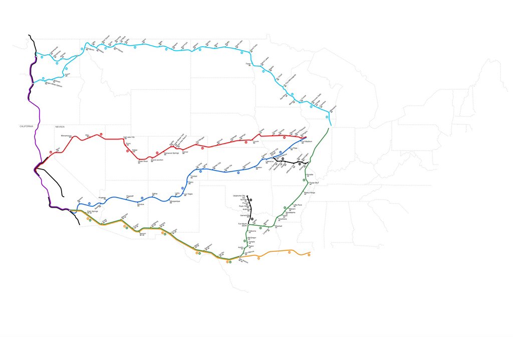 calcagnomaps's tweet photo. I have been working 6 days a week at @uspostalservice which leaves me little time to work on the maps but whenever I can, I work little by little on many different maps! Here’s one of WIP: @Amtrak map in the style of 1979 @mta NYC subway map:
#nycsubwaymap #amtrak #amtrakmap https://t.co/a4lzIsqXd8