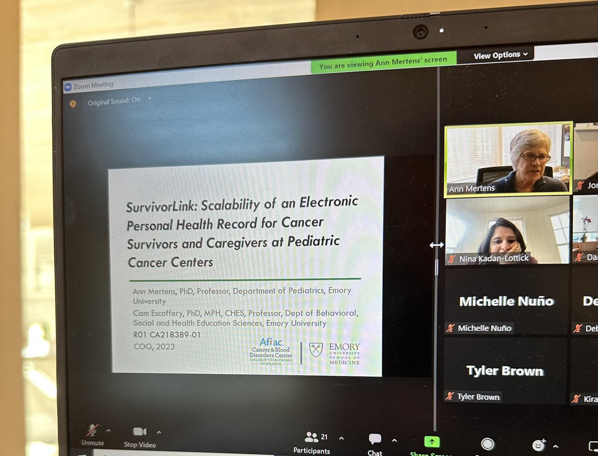 Cancer SurvivorLink (@survivor_link) on Twitter photo Excited to share some preliminary #impsci data with the <a href="/COGorg/">Children’s Oncology Group</a> Outcomes & Survivorship Committee today!
We’ve loved learning from clinics how to best integrate #ePHR tools to help patients & families manage care after #childhoodcancer 🎗️🔄💻📱 Excited to share some preliminary #impsci data with the <a href="/COGorg/">Children’s Oncology Group</a> Outcomes & Survivorship Committee today!
We’ve loved learning from clinics how to best integrate #ePHR tools to help patients & families manage care after #childhoodcancer 🎗️🔄💻📱