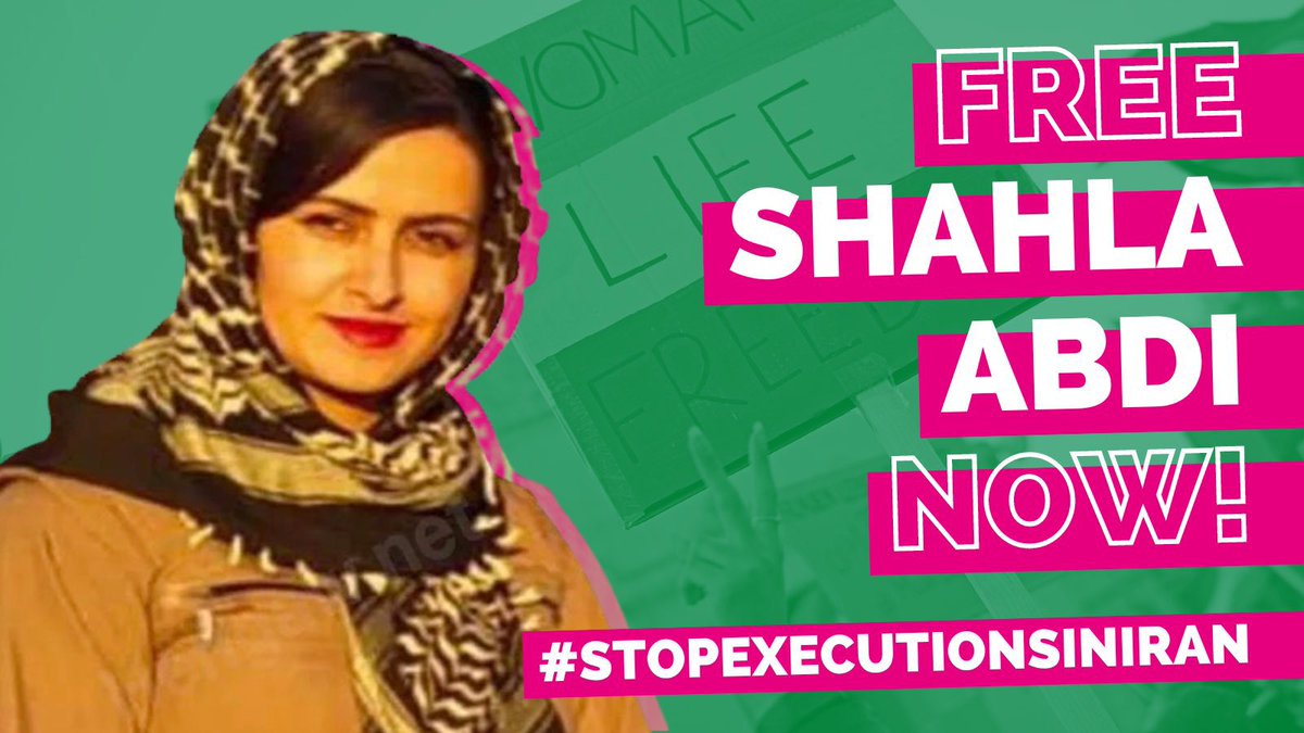 henrikehahn's tweet photo. 🇮🇷I am politically sponsoring #ShalaAbdi. I demand her immediate release! Shahla Abdi has been in prison in #Iran since October and has been sentenced to death - she faces execution. She is 4 months pregnant.
#StopExecutionsInIran https://t.co/lccBpVeDYz
