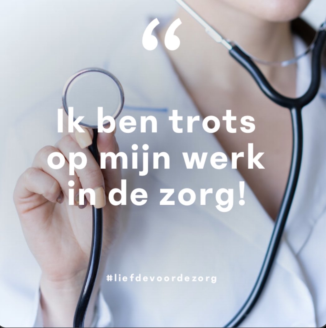 Werk je in de zorg? Wees trots ❤️