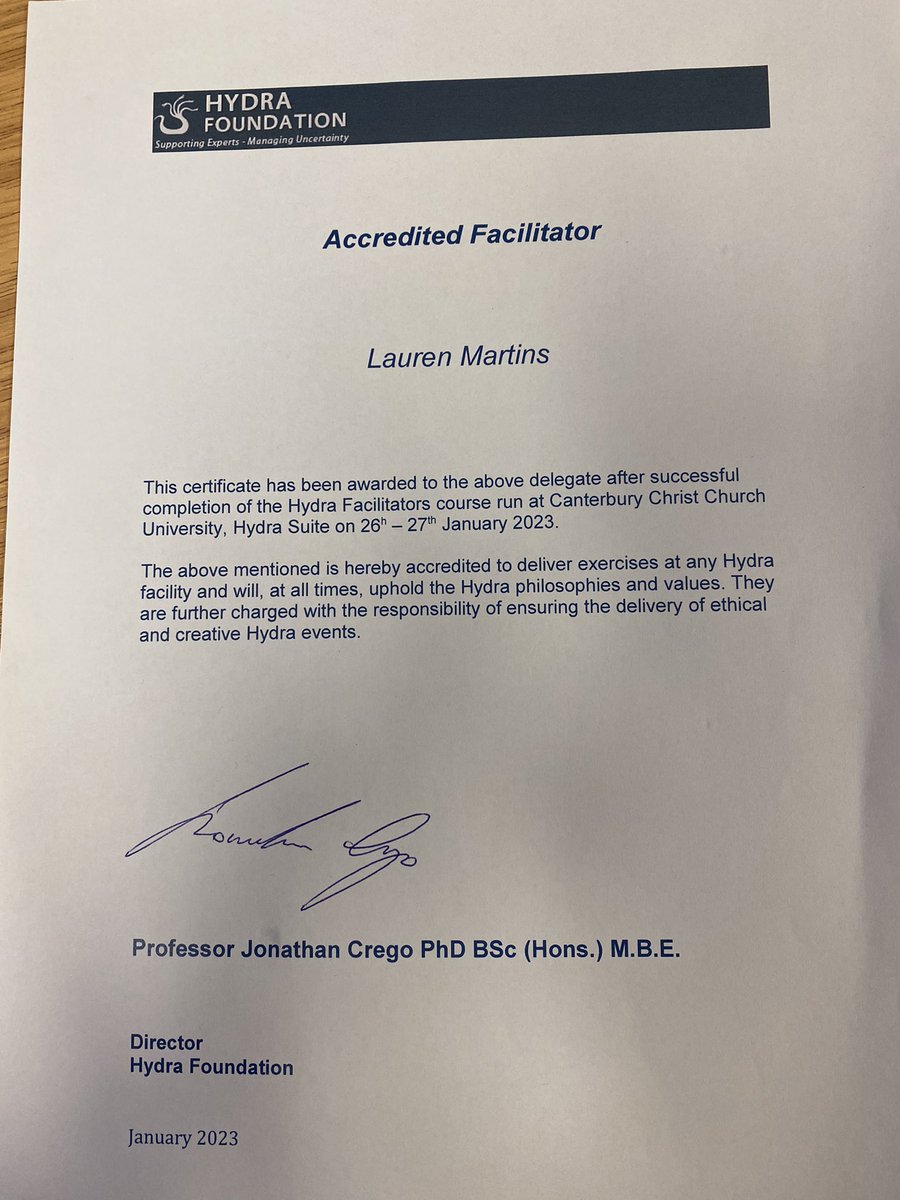 So this happened today! All my students know how much I LOVE Hydra and now I get to use it within my teaching! See you in the Hydra Suite @CCCUStudents 🥰