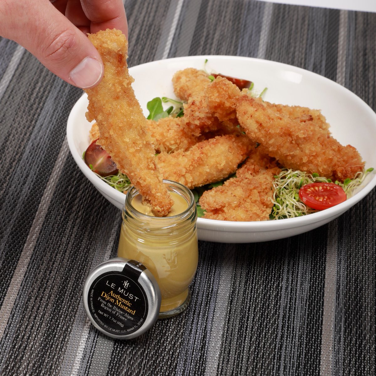 LeMustCondiment's tweet photo. Characterized by its finest grade Brassica Juncea mustard seed content, this organic Authentic Dijon Mustard is small batched, using only the highest quality ingredients and the traditional stone grinding method adhering to the excellence that defines a true Dijon mustard. https://t.co/Dcz3wsbZvk