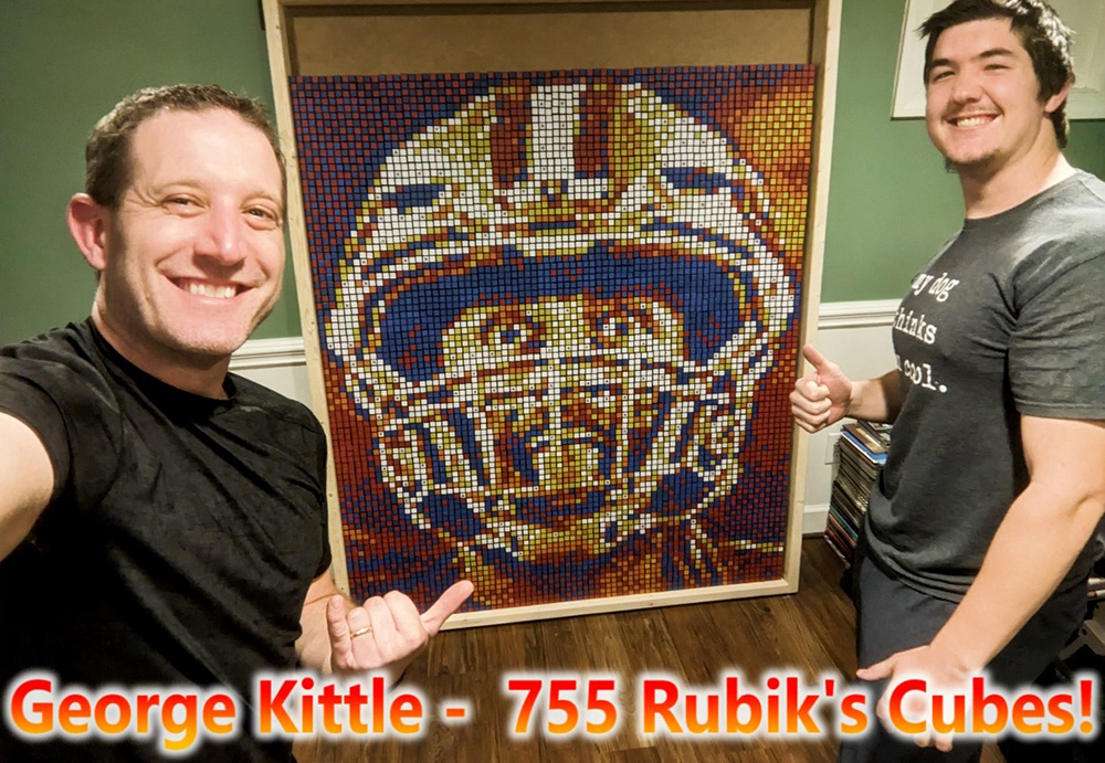 burlyn88's tweet photo. George Kittle made out of 755 Rubik's Cubes!

Time Lapse: 
https://t.co/ro4li2aIn5 https://t.co/8L2i4obcFV
