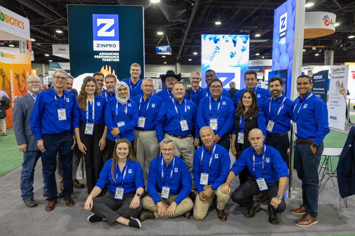 Zinpro's tweet photo. Thank you to everyone who visited our booth and made #IPPE23 a great event! We enjoyed visiting and having meaningful discussions about partnering for continued poultry productivity. https://t.co/9b4YJd9BHh https://t.co/2EYBEoHN8j