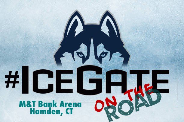 SonsOfNutmeg's tweet image. We’re taking the #IceGate on the road! Hope to see some fellow UConn hockey fans down in Hamden today for the first round games of Connecticut Ice - @UConnMHOC vs. @YaleMHockey 🐺🏒 #IceBus @MarcjzHARTFORD @KSOB9188