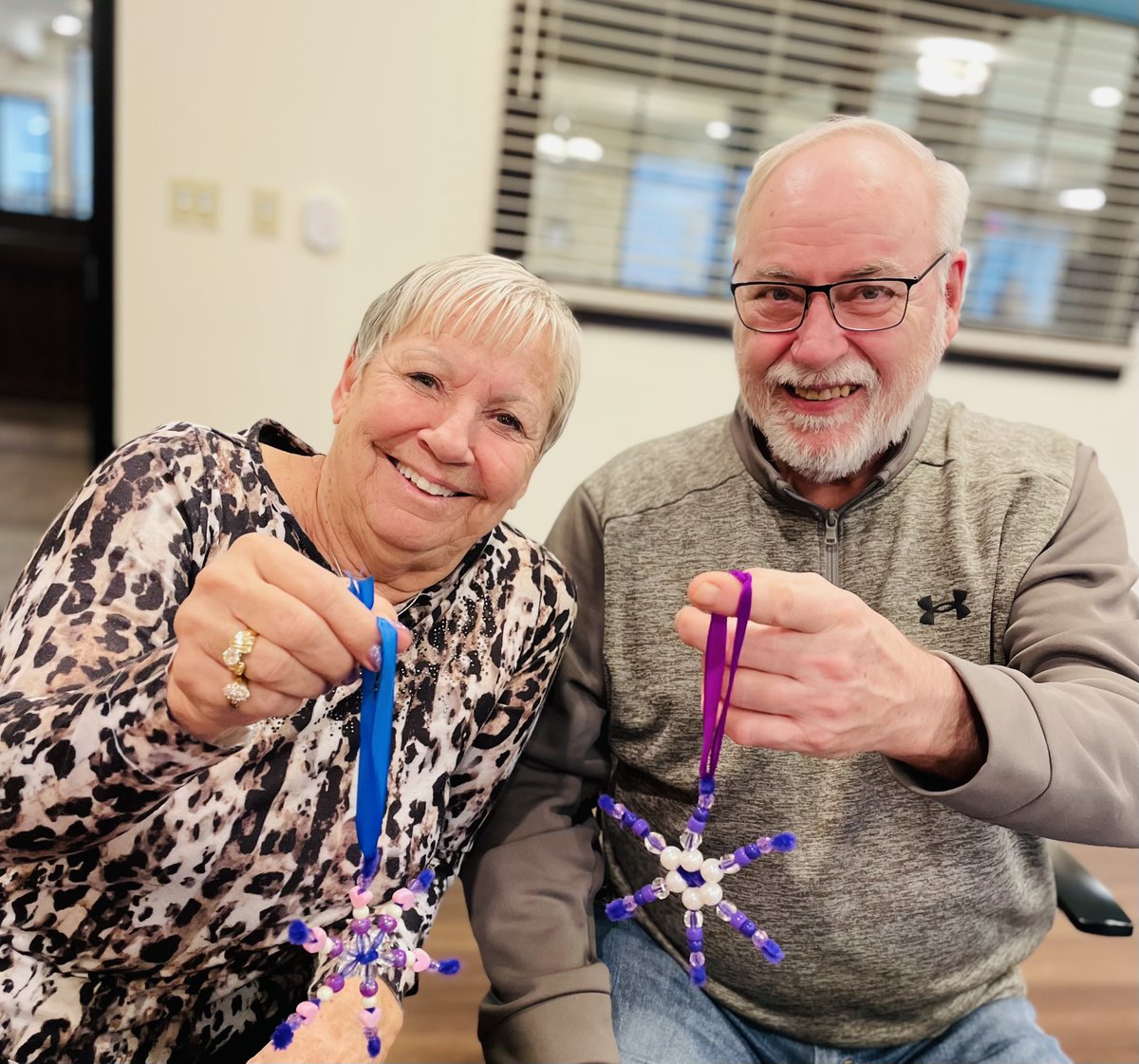 Our artisans created personalized snowflake sun catchers. ❄️ #TrilogyLiving