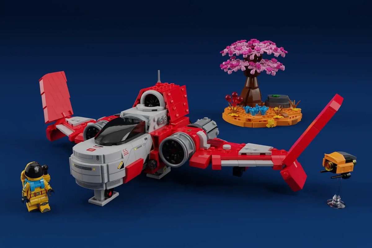 Have you played No Man's Sky? Are you planning on playing this weekend?

Today's Staff Pick is the Radiant Pillar BC1, the first starship you fly in the game and features retractable landing gear!

Built by nasa105, you can see the full Product Idea here: ideas.lego.com/projects/5b5df…