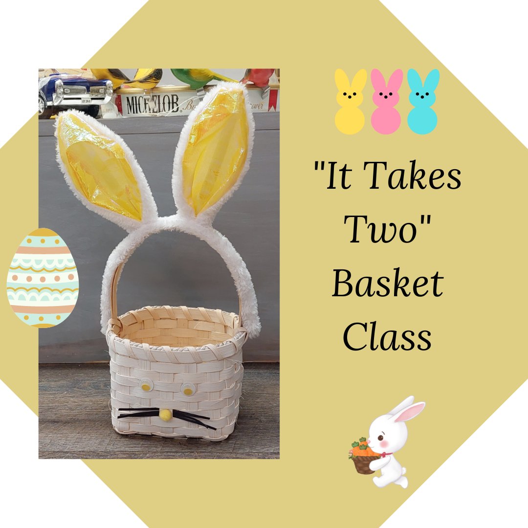 chesterfieldprk's tweet image. Join us on March 24th for another basket weaving class! The theme will be "It Takes Two", so bring your friend, child, or spouse. Each set of two people will bring home a basket.

#BasketWeaving #EasterBasket