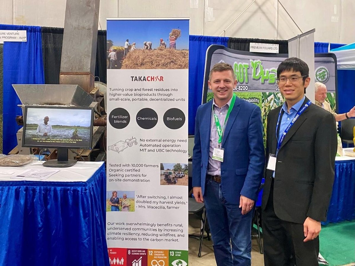 At <a href="/pacagshow/">PacAgShow</a>, <a href="/Francis_Drouin/">Francis Drouin</a> announced $832,000 in funds for <a href="/BiomassTakachar/">Takachar</a>. This will help develop portable biomass conversion systems that will generate new revenues in rural &amp; indigenous communities.➡️bit.ly/3Hd9G50