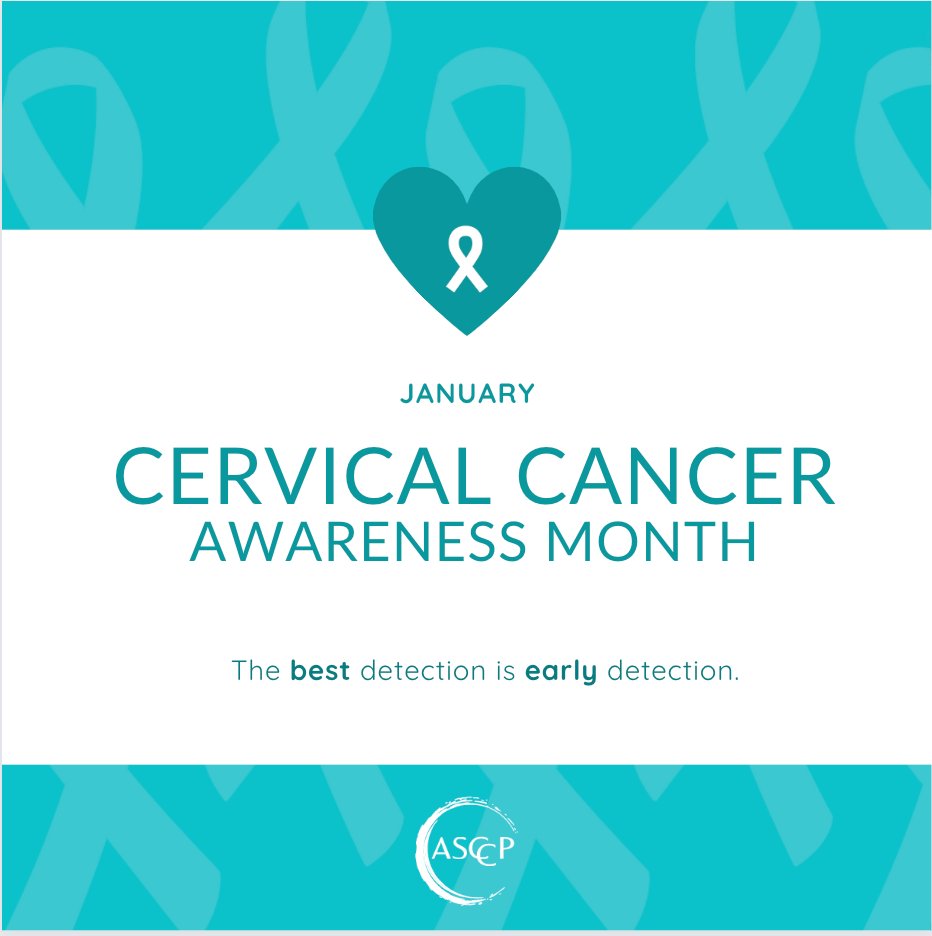 The best detection is early detection. Get screened today. 
#CervicalCancerAwarenessMonth 
#GetScreened 
#Prevention 
#HPV
#HighlightCervicalCancer
#endcervicalcancer