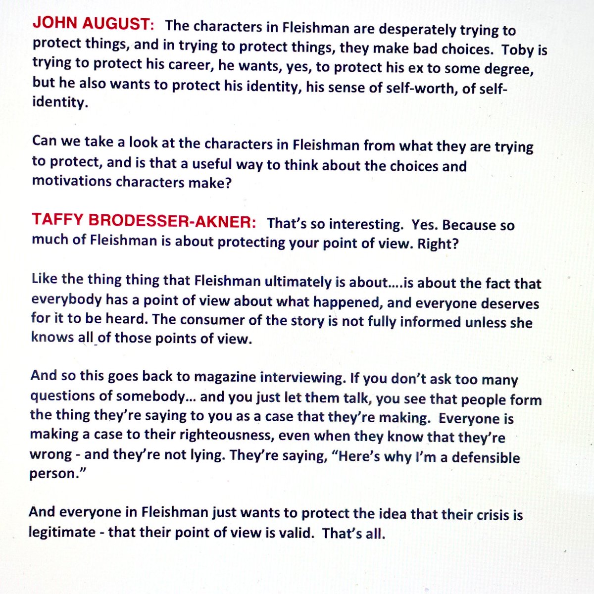 trishkmorgan's tweet image. Brilliant question, brilliant answer.            #Scriptnotes