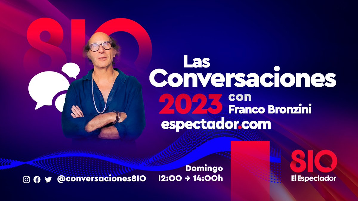 Conversacion810's tweet photo. Nuevo año, nuevos programas

Como antes, pero distinto. 

Las conversaciones con Franco Bronzini 

Los domingos al mediodía en @ElEspectador810 https://t.co/McsVLy6zXq