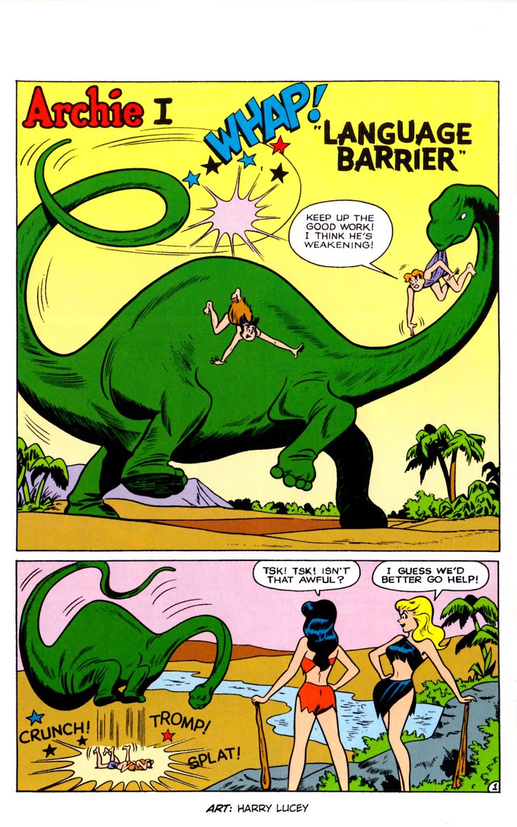 One thing we don't see too much in comics anymore are artists working in different styles. Here's Harry Lucey doing crime and comedy and being brilliant at both. 
