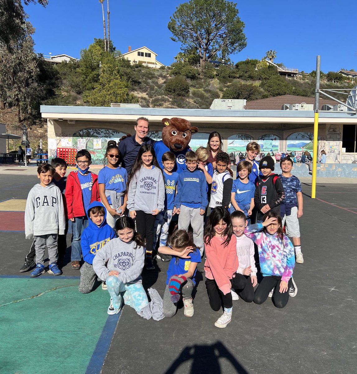 LVUSD_Steve's tweet photo. Had a great time this morning at Chaparral, participating in different #KindnessforKate activities with students and staff. Go Cubs! @CubsofChaparral https://t.co/XCnd4zqkSe