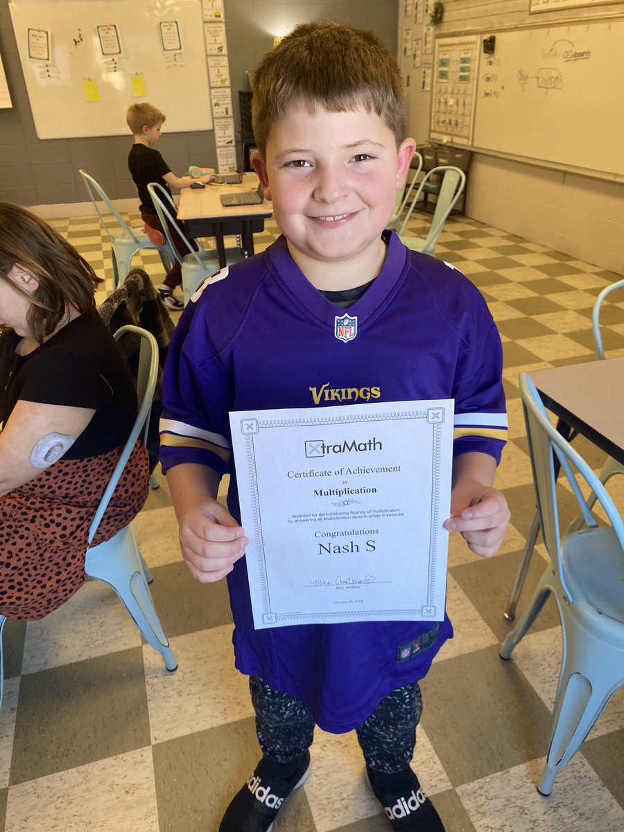 amthorkb's tweet photo. Hard work paying off for this Blue Jay! Onto division in Xtra Math! Way to go, bud! @RPBlueJays https://t.co/Ok9S8LZcX8