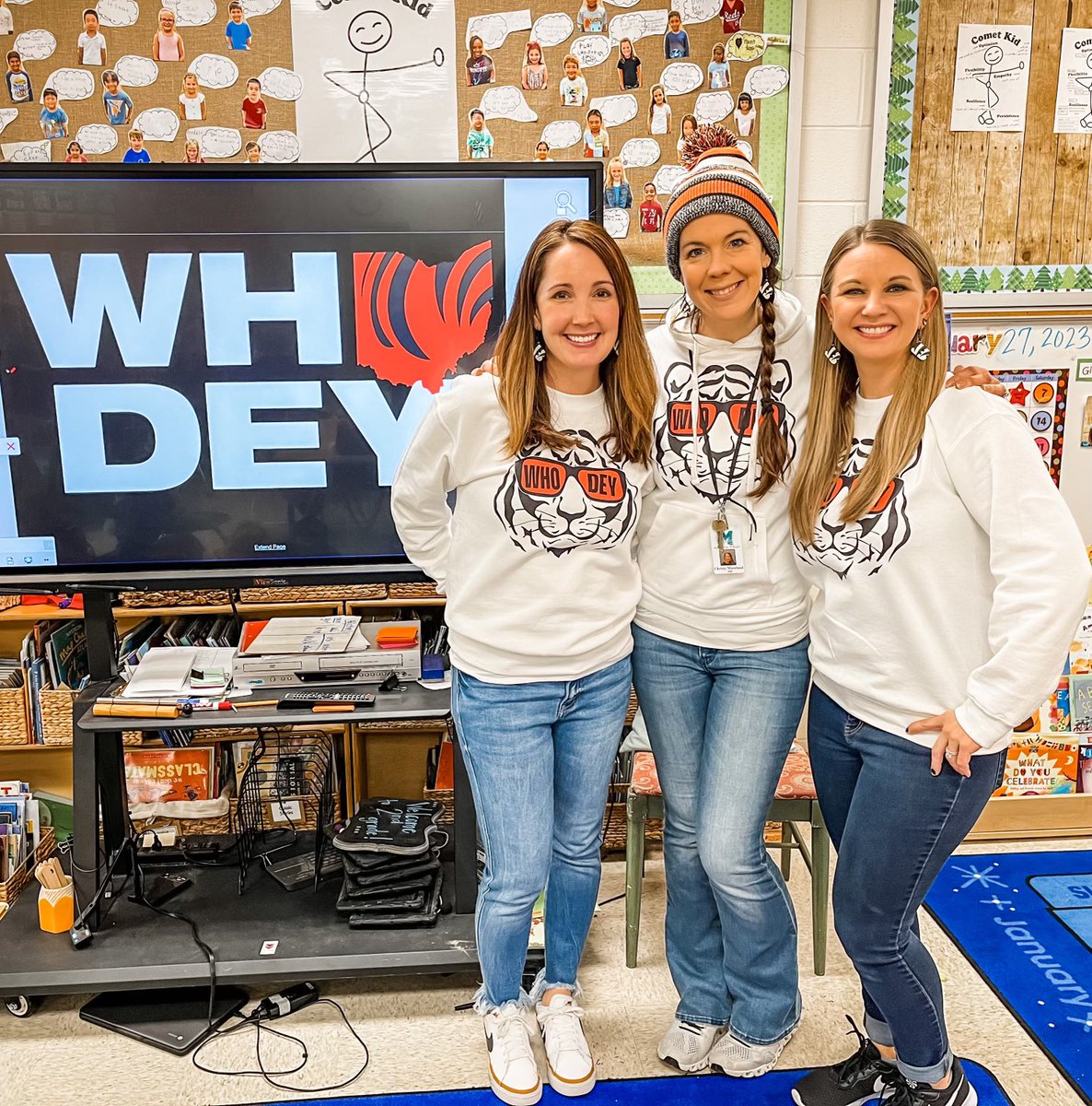 Who Dey from Second graders of Mason Early Childhood Center!!  Start cheering young!  <a href="/Bengals/">Cincinnati Bengals</a> <a href="/MasonSchools/">Mason City Schools</a> #RULEYOURSCHOOL