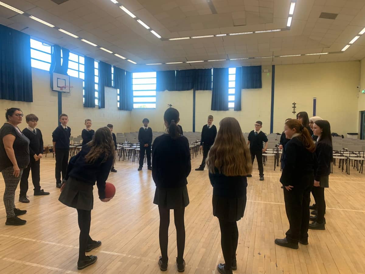 MaloneCollege's tweet photo. 8E really enjoyed their second drama session with Antoinette from Extended Schools this morning. It is great to see their confidence developing each week! @MaloneEnglish https://t.co/OqvVakYD1P