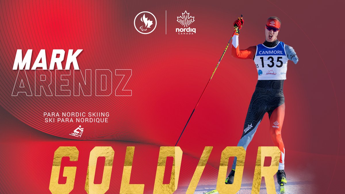 It's another gold medal for <a href="/markarendz/">Mark Arendz</a> taking first place in the 12.5km Biathlon 12.5km Individual start 🥇 <a href="/NordiqCanada/">Nordiq Canada</a>