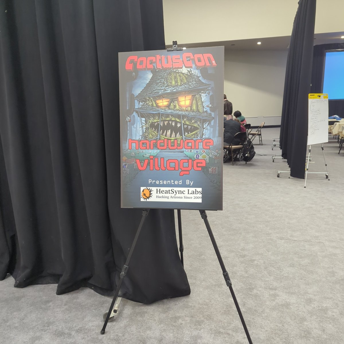 <a href="/BadgePirates/">BadgePirates</a> setup at HHV <a href="/CactusCon/">CactusCon</a> .. stop by and say hi.