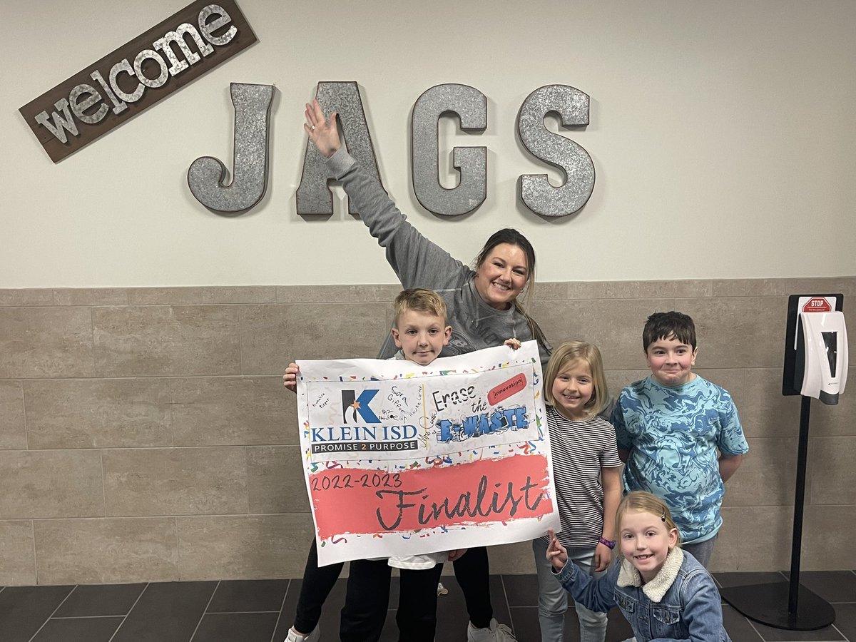 We did it again! Finalists for the #kleininnovates Ewaste challenge!
##howdyfromhaude <a href="/KleinISD/">Klein ISD</a> <a href="/HaudePto/">Haude PTO</a> <a href="/HaudeKISD/">Haude Elementary</a>