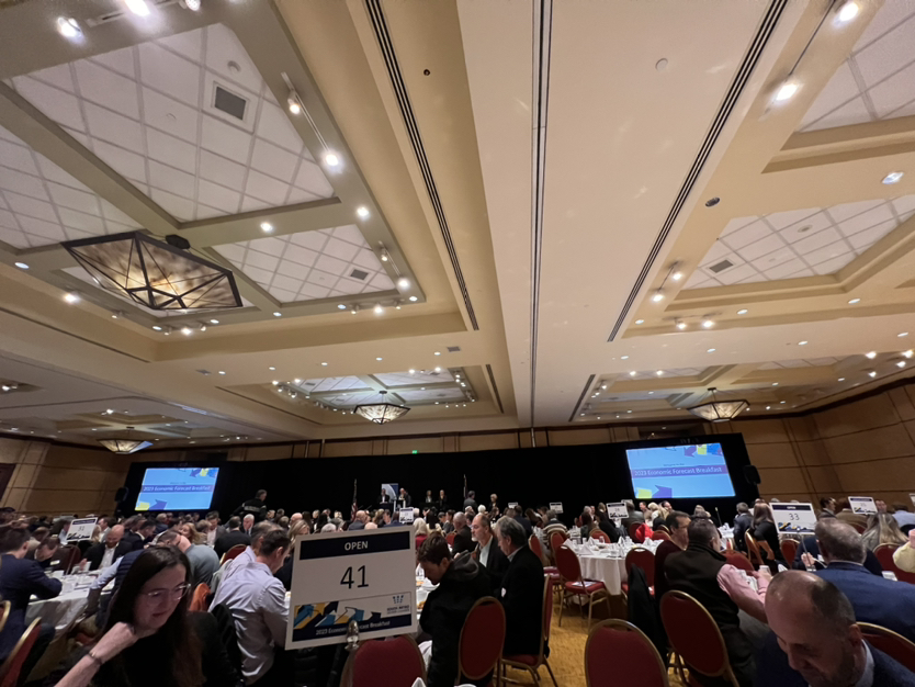 CatalystPAColo's tweet image. We are always grateful for the insights we gain from the Annual SMDC Economic Forecast Breakfast! Thank you to @BestChamber for putting on a great event! #Ecodevo