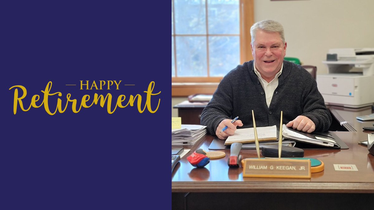 Happy Retirement to Bill Keegan on his last official day as Foxboro Town Manager! Congratulations on 9 years in Foxborough &amp; 40 years in public service, what a career!  🎉
Lucky for us all, he'll be the Acting Town Manager until our new town manager starts