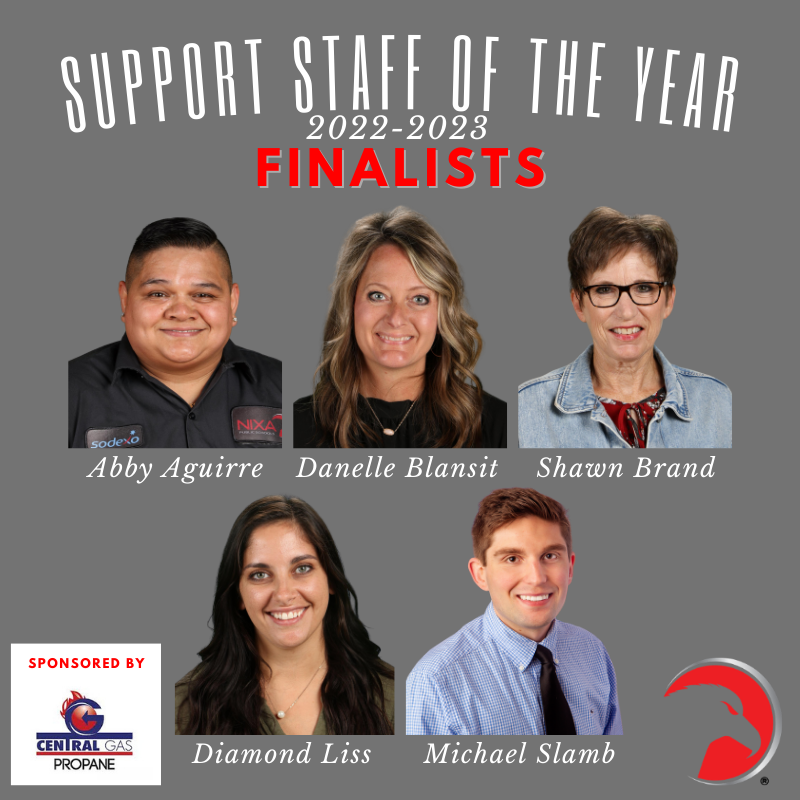 nixaschools's tweet photo. 🎉 Congratulations to our finalists for Nixa's Support Staff of the Year: Abby Aguirre, Danelle Blansit, Shawn Brand, Diamond Liss, and Michael Slamb! 🦅

Special thanks to Central Gas Propane for sponsoring our Support Staff of the Year program. 👏 https://t.co/CaxHTsXHGC