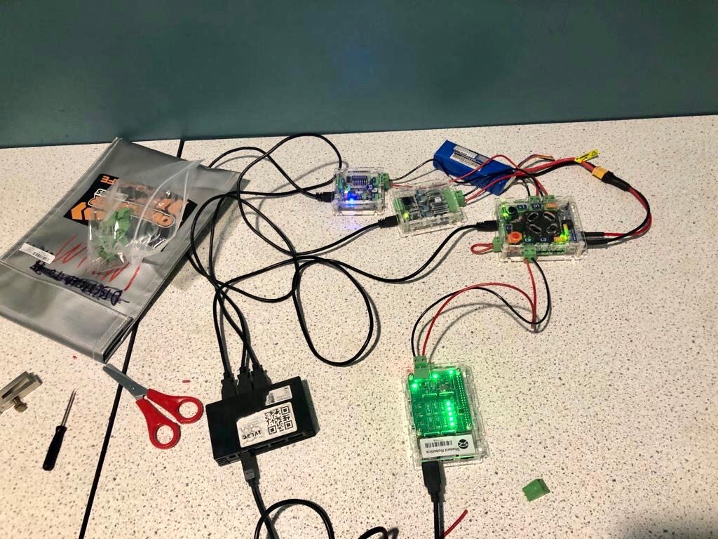 LangleyGS_Tech's tweet image. Year 12 soldering wires and getting components ready for their #srobo2023 robot!