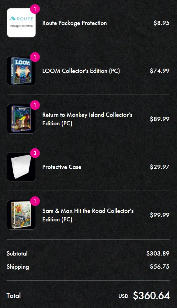 danielalbu's tweet photo. Ordered!
#RetroGaming #Loom #SamNMax #ReturnToMonkeyIsland https://t.co/nJm6PkVY0s