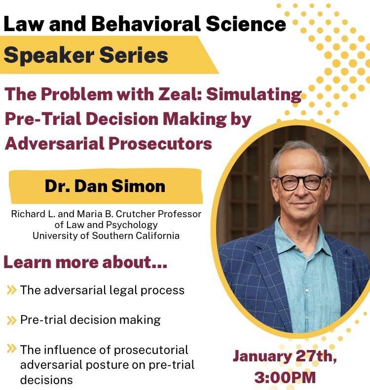 So looking forward to this! #ASUpsychlaw @asu_ssbs @ASUNewCollege