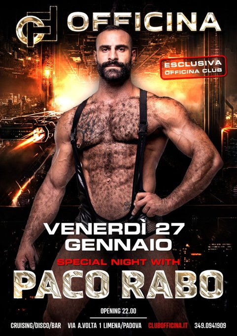 Vi aspetto all&rsquo;OFFICINA di PADOVA PER UNA NOTTE HHHHHHHHOT&hellip; e CALIENTE&hellip; https://t.co/pEPYwZ5Ln5<a href="/tag/skylineclubroma"class="tags"><span>#skylineclubroma</span></a>