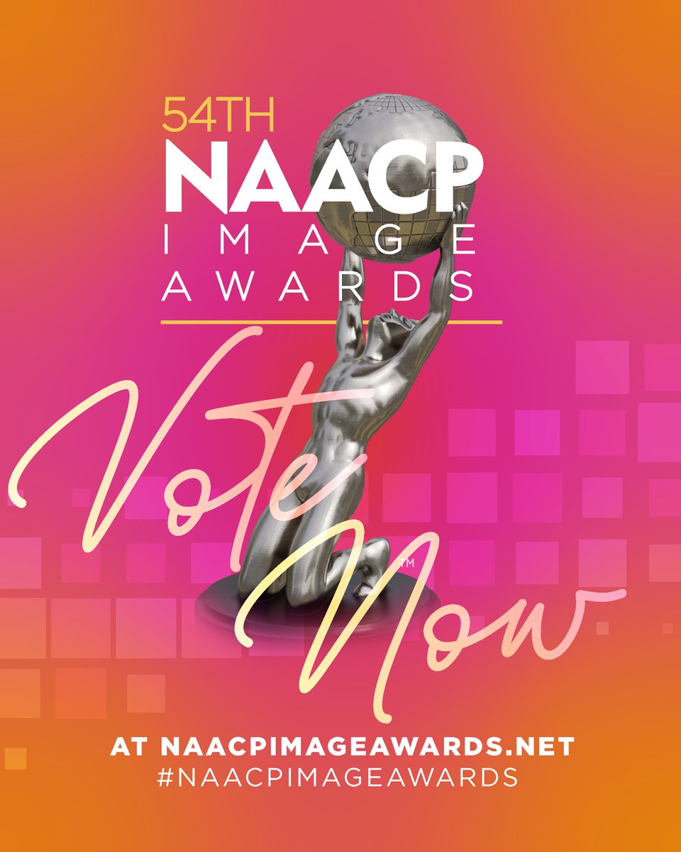Happy Friday! It’s a good day to vote for your favorite nominees for the 54th #NAACPImageAwards 😎 Aubmit your votes at naacpimageawards.net