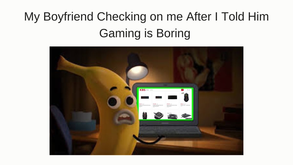 ‌We HAD to jump on this trend. Any of you or your partners caught you doing something like this? 🤣

#gaming #tiktok #bananajoememe #gamergirlfriend #gamerboyfriend