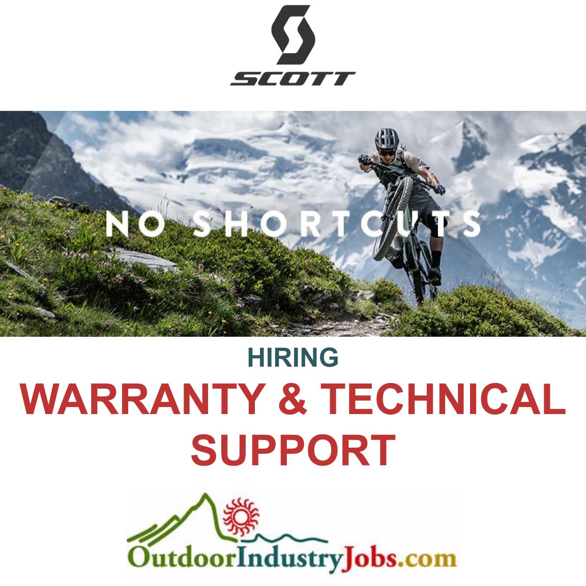 Apply Here: outdoorindustryjobs.com/JobDetail/GetJ…

#outdoorindustryjobs #scottbikes #bikeutah #mtbutah #utahmtb #cyclingutah #utahcycling #cycleutah #bikejobs